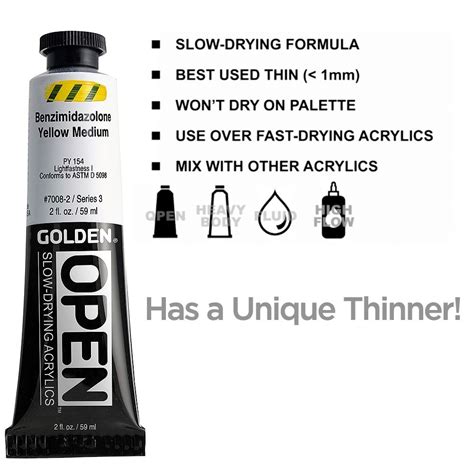 GOLDEN Open Acrylics Modern Theory Colors Mixing Set of 8 | Jerry's ...