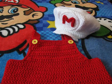 Super Mario Brothers Costume with Overalls and Hat FIRE