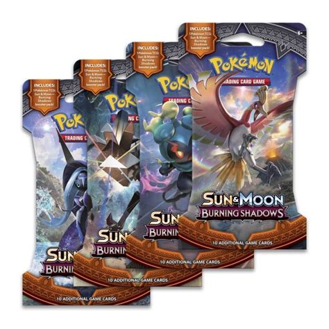 Pokémon TCG: Sun & Moon-Burning Shadows Sleeved Booster Pack (10 Cards) | Pokémon Center ...