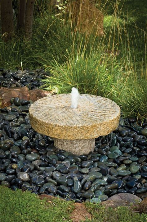 Garden fountain: Small Antique Millstone Fountain – Stone Forest ...