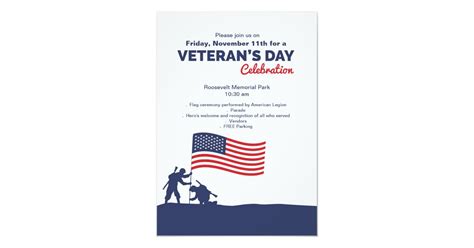 Celebrate Veteran's Day Invitation | Zazzle.com