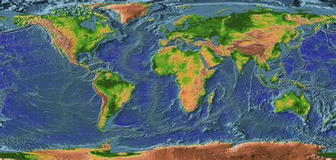 World Topographic Map - Guide of the World