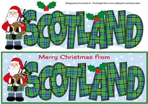 Merry Christmas from SCOTLAND Scottish Santa large dl - CUP899086_750 ...