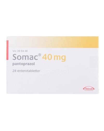 Somac 40 mg enterotabletter 28 stk - Apotek 1