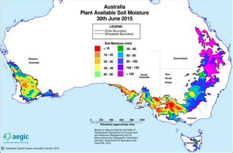 Australian Soil Moisture Ranking 30/06/15 (AEGIC) - Grain Brokers Australia