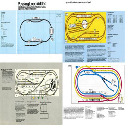 Hornby Track Plans OO gauge 00 scale model railway 130 layouts guides ...