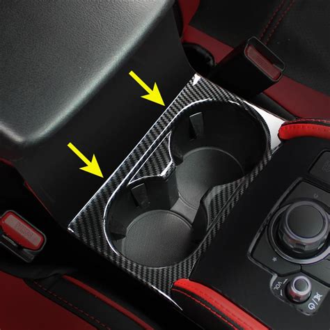 Carbon Fiber Cup Holder Cover For Mazda CX 5 KF 2017 2018 2019 CX5 Interior Accessories-in ...