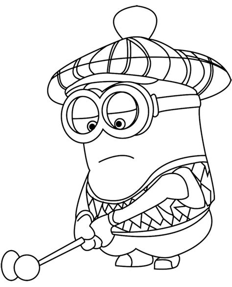 Golf Minion coloring page - Topcoloringpages.net