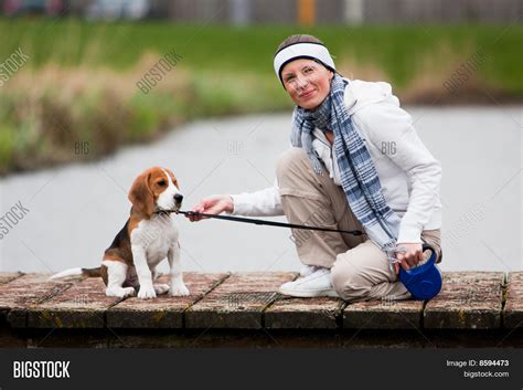 Girl Walking Dog Image & Photo (Free Trial) | Bigstock