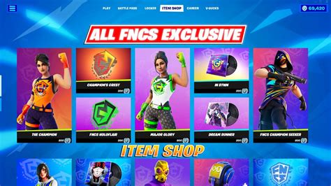 All FNCS Item Shop Exclusive Skins & Cosmetics! Fortnite - YouTube