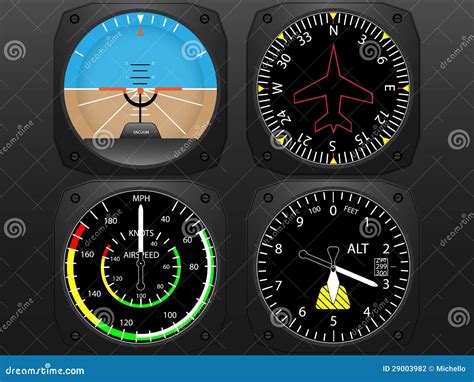 Airplane Cockpit Instruments Vliegtuig aeroplano particolare bijzonder autopilota knoop - pekedab