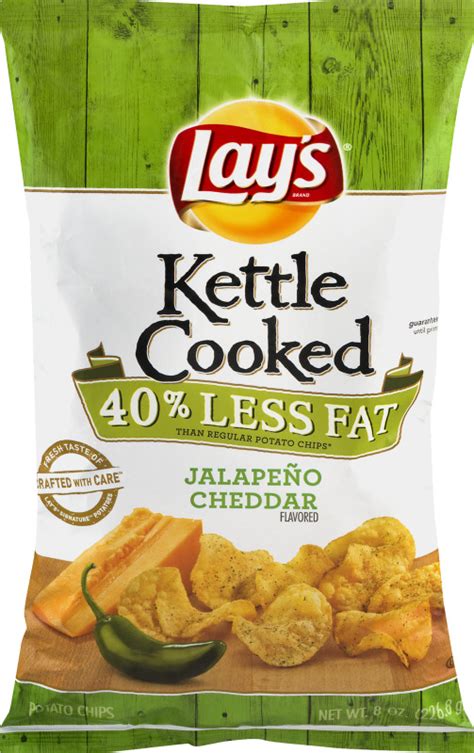 Lay's Kettle Cooked Potato Chips Jalapeno Cheddar Lay's(28400233026 ...