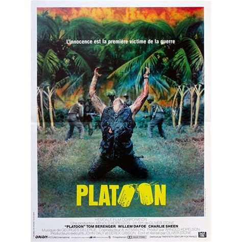 PLATOON Movie Poster 15x21 in.