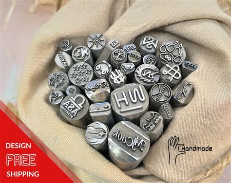 Custom Handheld Stamps Metal Logo Custom Stamp for Press Steel | Etsy