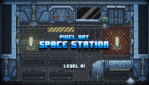 Pixel Art Space Station