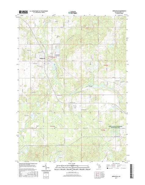 MyTopo Middleville, Michigan USGS Quad Topo Map