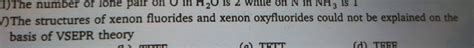 In which one of the following compounds of xenon, highest number of lone pair of electrons is ...