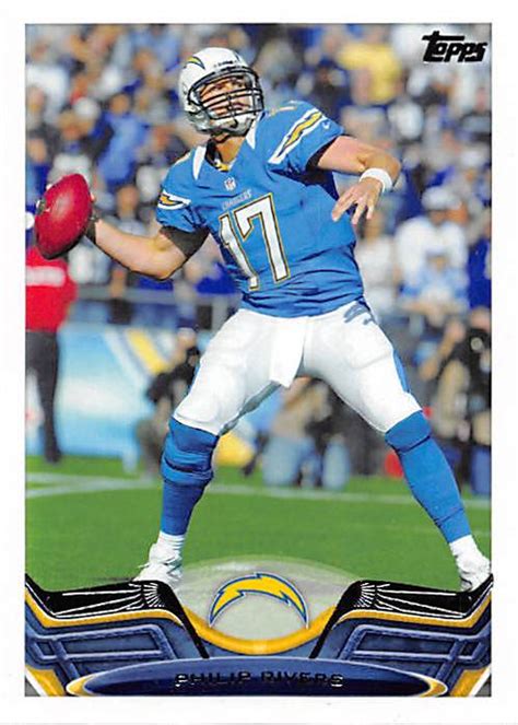 Philip Rivers football card (San Diego Chargers Quarterback) 2013 Topps #220