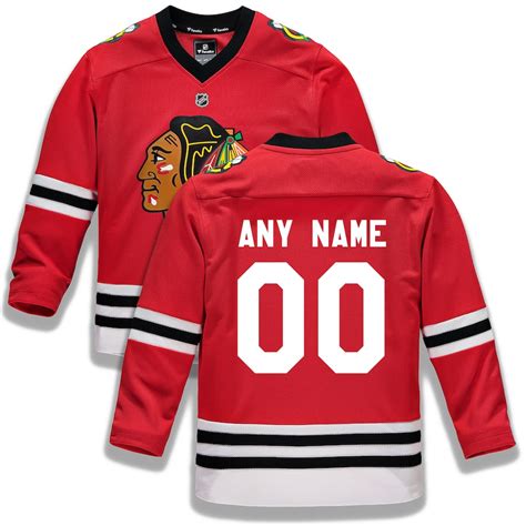 Fanatics Branded Chicago Blackhawks Youth Red Home Replica Custom Jersey