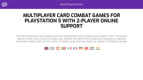 Multiplayer card combat games for PlayStation 5 with 2-player online support – Multi-Player.Games