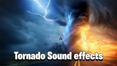 Tornado sound effects with siren - YouTube