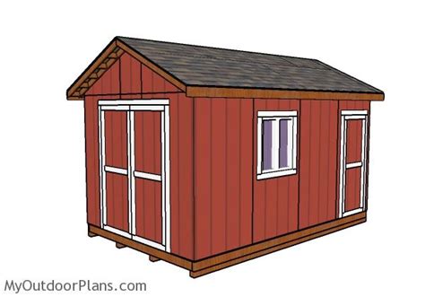 10x16 Garden Shed Plans | MyOutdoorPlans | Free Woodworking Plans and ...