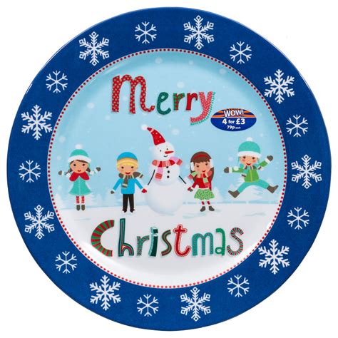 Christmas Melamine Plates. Spode Christmas Tree Melamine Dinner Plate, Set of 4 | Dinner, Salad ...