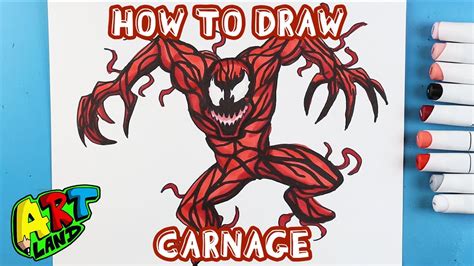 How to Draw CARNAGE!!! - YouTube