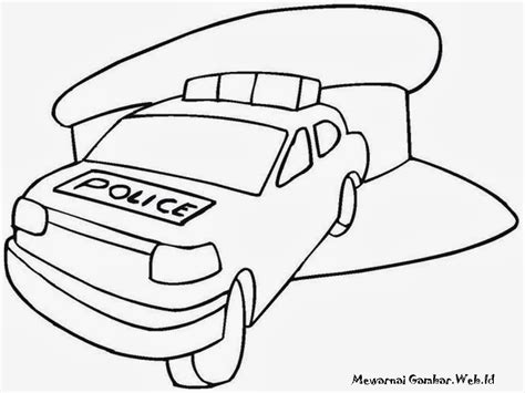 Gambar Police Car Coloring Page Sound Youtube Gambar Mobil Polisi ...