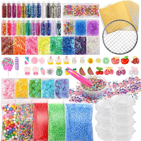 110PCS Slime Supplies Slime Add Ins Slime Making Kit Glitter | Etsy