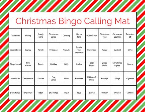 Christmas Bingo Game Download for Holiday Party Ideas | Christmas Party ...