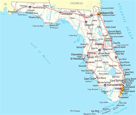 Florida Beaches Gulf Coast Map - United States Map