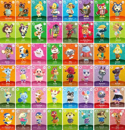 Buy 48 Pcs Series 5 ACNH NFC Tag Mini Game Rare Character Villager ...