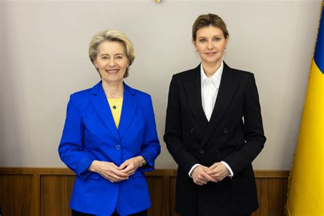 Olena Zelenska met with Ursula von der Leyen — Official website of the ...