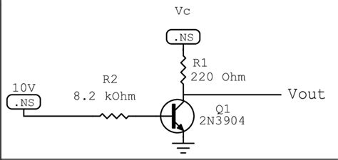 Circuit of experimental setup for the BJT 2N3904. | Download Scientific ...