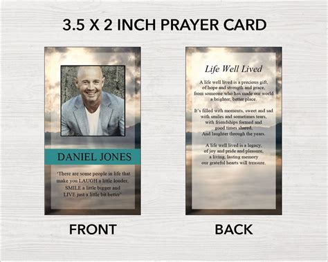 4 Page Mountain Top Funeral Program Template + Prayer Card – Funeral ...