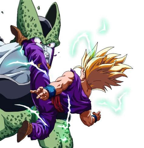 Gohan vs Perfect Cell | Anime dragon ball super, Anime dragon ball, Dragon ball art