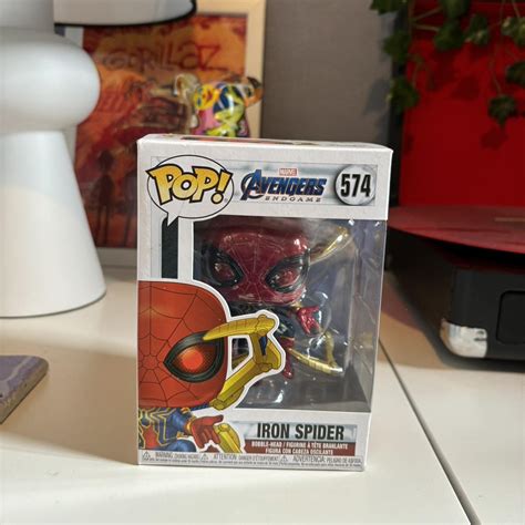 Iron spider funko marvel pop - Depop