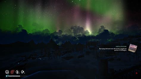 Bleak Inlet lit up by the aurora : r/thelongdark