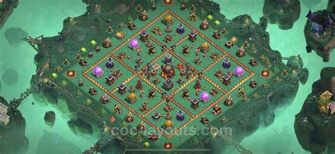 Best Base TH10 with Link, Hybrid Anti Everything 2022 - Town Hall Level 10 Base Copy - (#198)