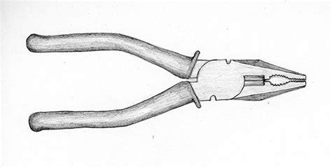 Pliers Sketch at PaintingValley.com | Explore collection of Pliers Sketch