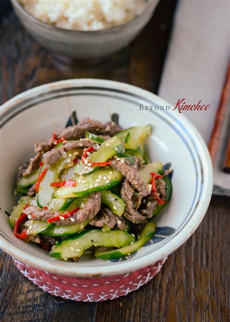 Quick Beef and Cucumber Stir-Fry | Beyond Kimchee