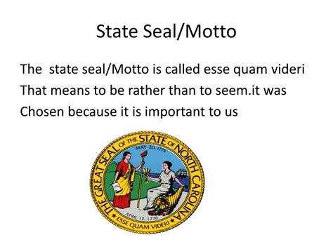 PPT - North carolina symbols PowerPoint Presentation, free download ...