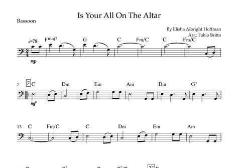 Is Your All On The Altar? (arr. Fabio Britto) Sheet Music | Elisha ...