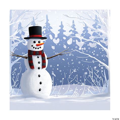 Snowman Backdrop Banner | Oriental Trading