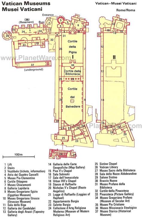 Map of vatican museum layout - Map of vatican museum layout (Lazio - Italy)