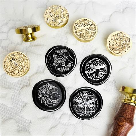 1pc Wax Seal Stamp Head 25mm Removable Brass Sealing Wax Stamp Head ...