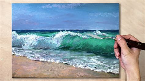 ocean acrylic painting tutorial - Beautiful One Day-By-Day Account Efecto