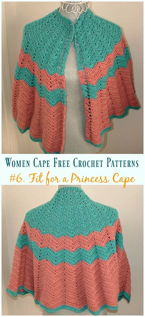 Women Cape Free Crochet Patterns