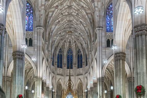 Church Interior in New York. Editorial Stock Image - Image of architecture, cathedral: 116744939